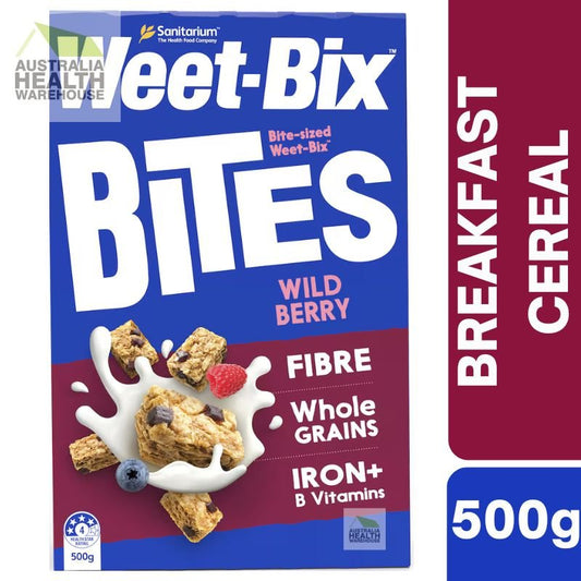 [Expiry: 25/07/2025] Sanitarium Weet-Bix Bites Wild Berry Breakfast Cereal 500g