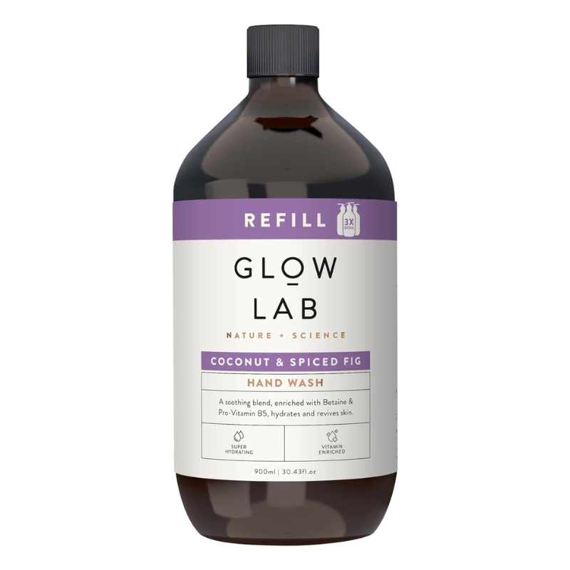 [Expiry: 07/2025] Glow Lab Coconut & Spiced Fig Refill Hand Wash 900mL