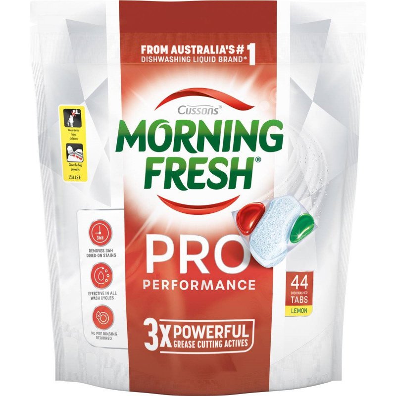 Morning Fresh Pro Performance Dishwasher Tablets Lemon 44 Pack