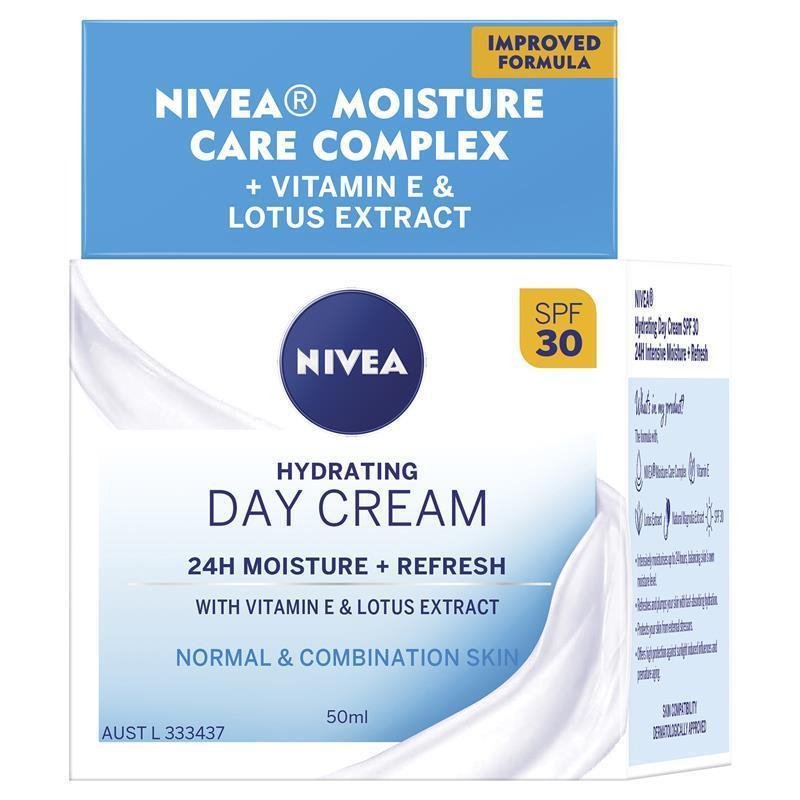 [Expiry: 05/2027] Nivea Hydrating Day Cream Face Moisturiser SPF30 50mL