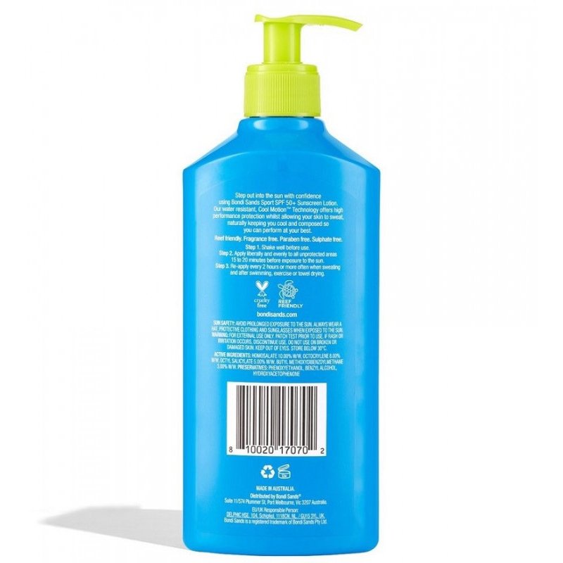 [Expiry: 07/2025] Bondi Sands Sport SPF 50+ Sunscreen Lotion 400mL