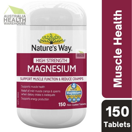 [Expiry: 12/2025] Nature's Way High Strength Magnesium 150 Tablets