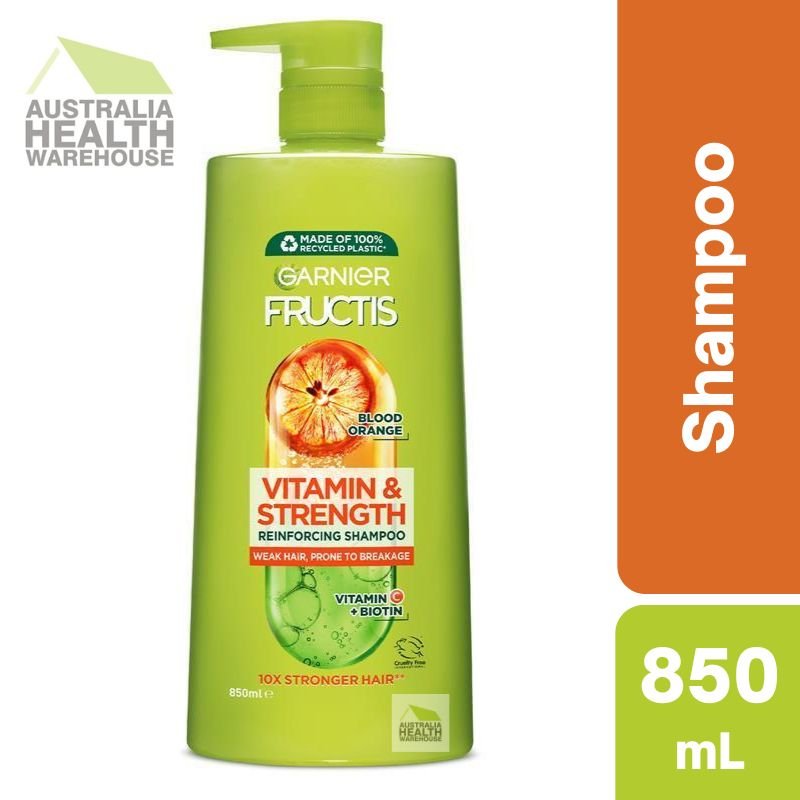 – Reinforcing 850mL Vitamin Garnier & Warehouse Strength Shampoo Australia Health Fructis