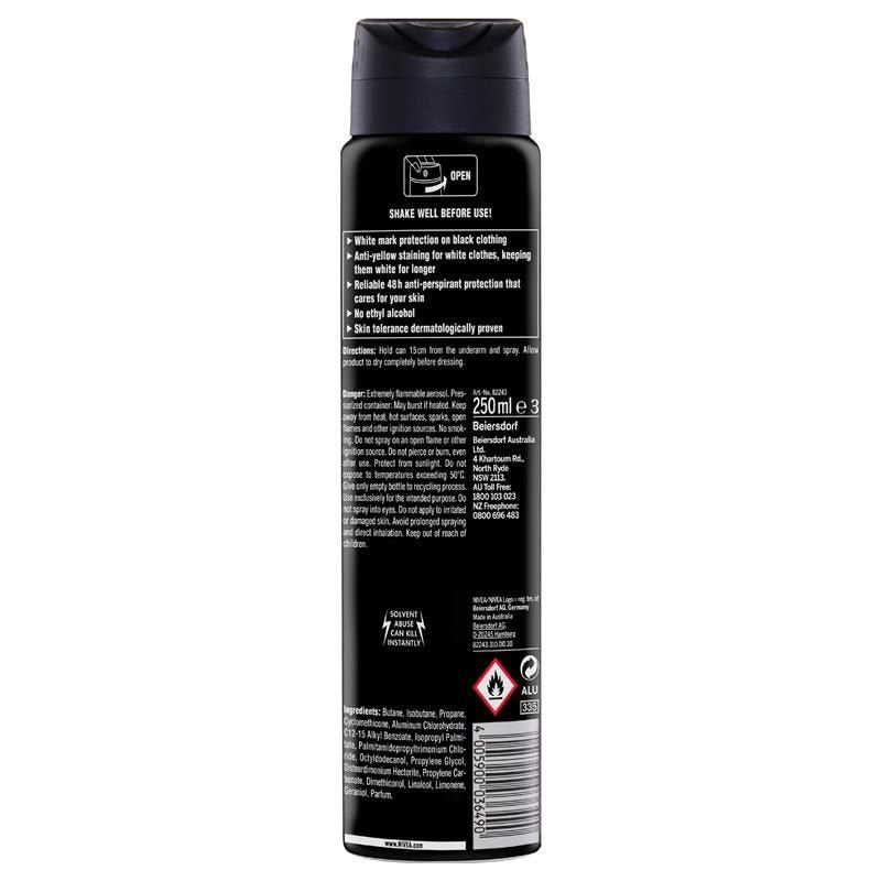 Nivea Men Black & White Invisible Anti-Perspirant Spray 250mL