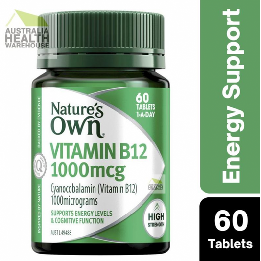 [Expiry: 09/2025] Nature's Own Vitamin B12 1000mcg 60 Tablets