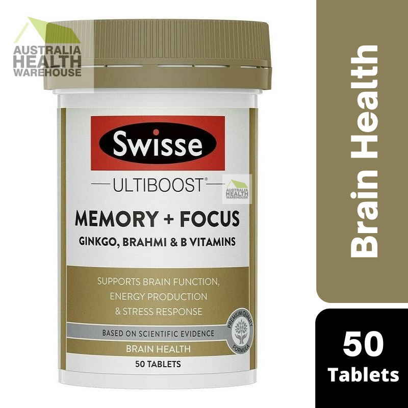 [Expiry: 12/2025] Swisse Ultiboost Memory + Focus 50 Tablets