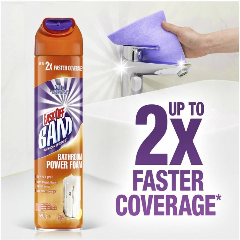 Easy-off Bam Bathroom Power Foam Lemon Zing 590g April 2025