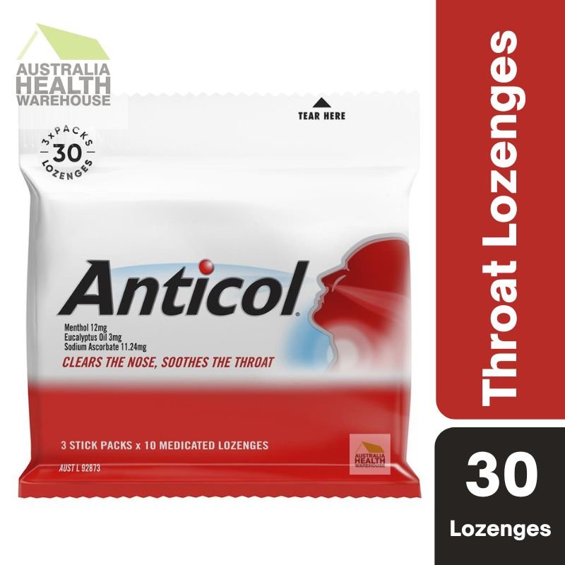 [Expiry: 04/2026] Anticol 3x10 Lozenges Multipack