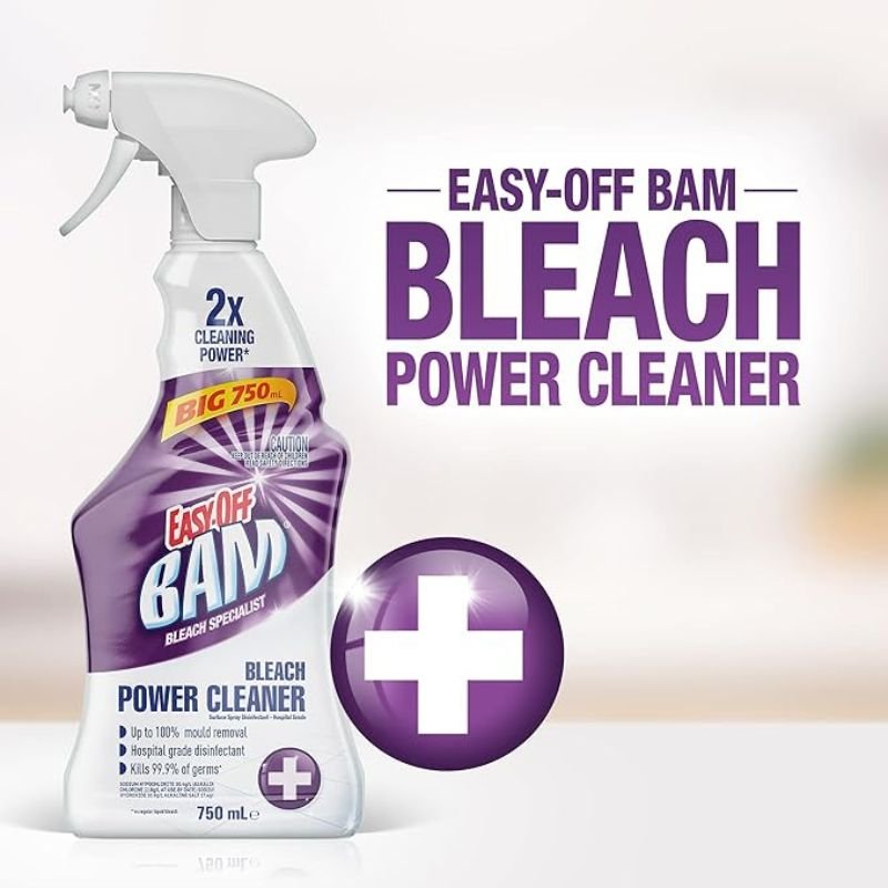 Easy-off Bam Bleach Power Cleaner Trigger Spray 750mL April 2025