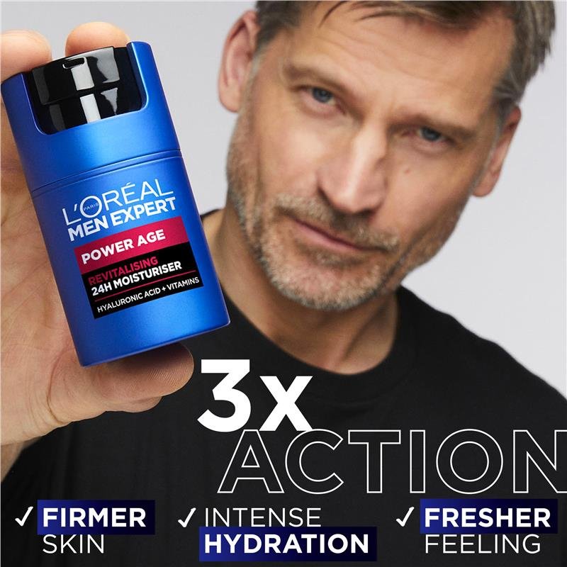 L'Oreal Men Expert Power Age 24 Hour Moisturiser 50mL