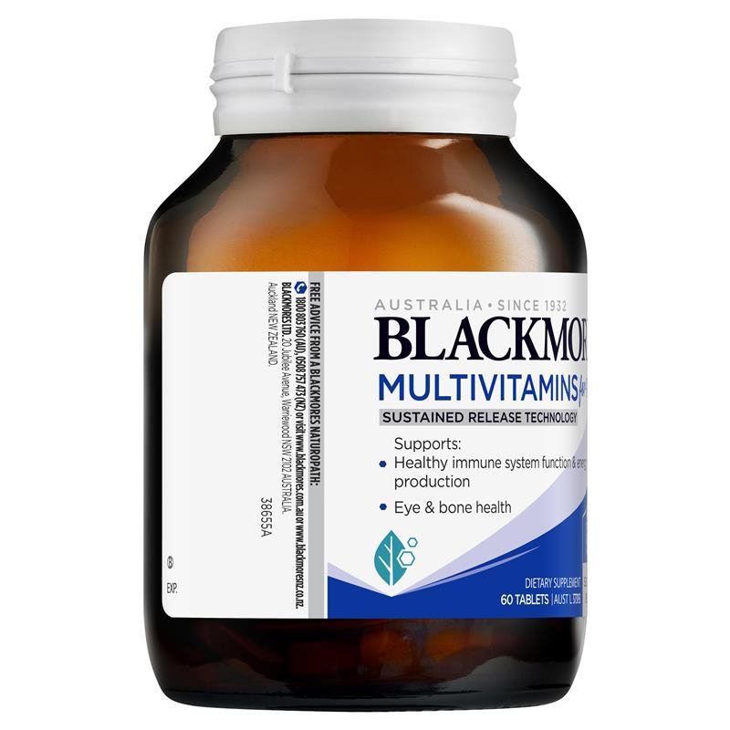 [Expiry: 10/2025] Blackmores Multivitamin for 50+ Sustained Release 60 Capsules