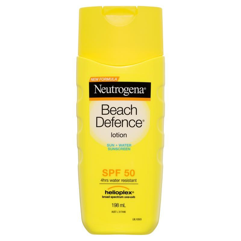 [Expiry: 07/2025] Neutrogena Beach Defence Sunscreen Water + Sun Barrier Lotion SPF 50 198mL