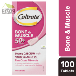 [CLEARANCE Expiry: 12/2024] Caltrate Bone & Muscle 50+ 100 Tablets