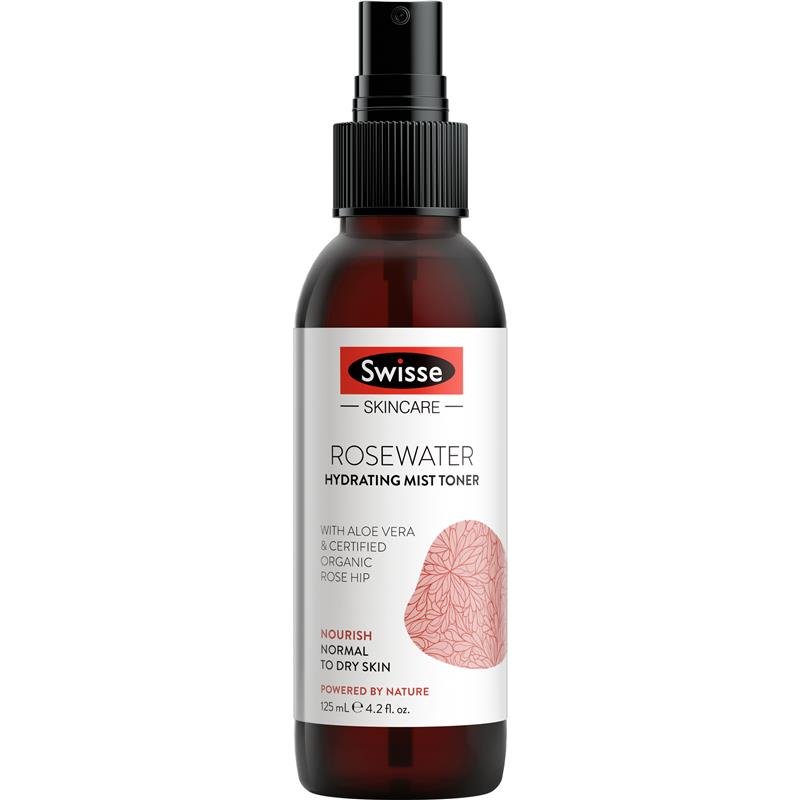 Swisse Skincare Rosewater Hydrating Mist Toner 125mL