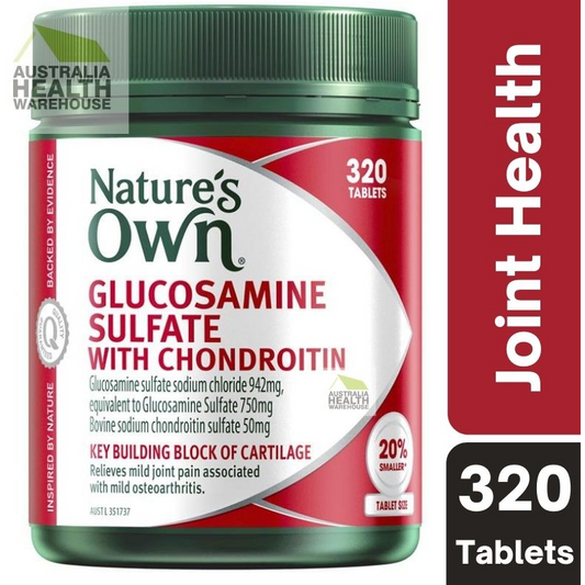 [Expiry: 07/2025] Nature's Own Glucosamine Sulfate With Chondroitin 320 Tablets