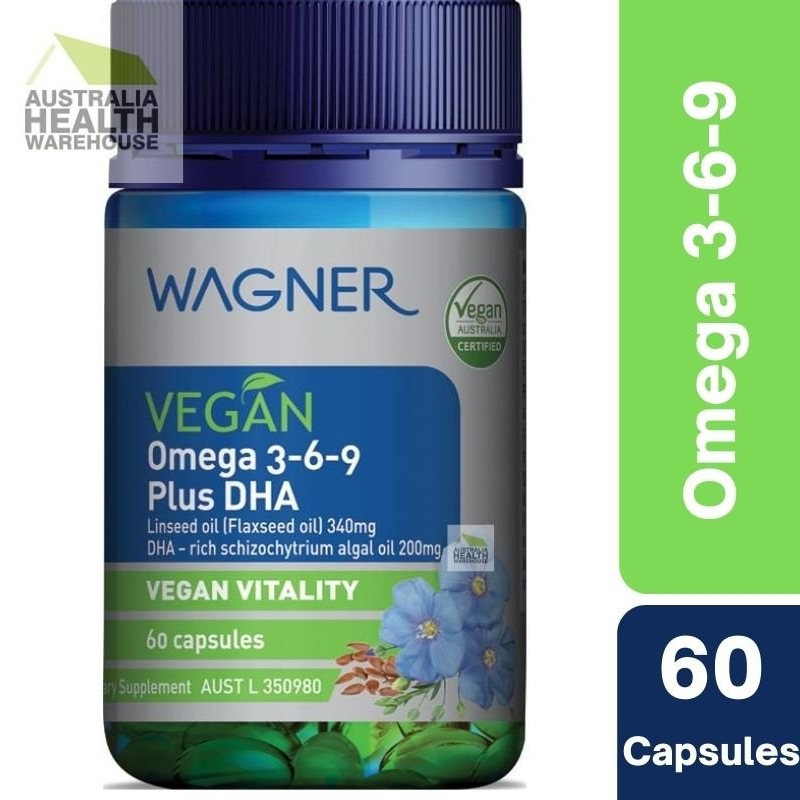 [Expiry: 05/2026] Wagner Vegan Omega 3-6-9 Plus DHA 60 Capsules