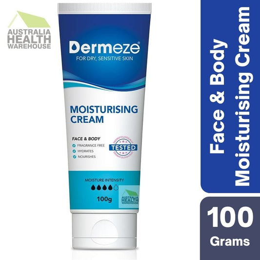 Dermeze Moisturising Cream 100g December 2023