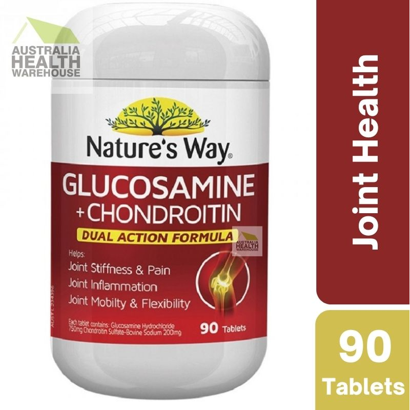 [Expiry: 08/2025] Nature’s Way Glucosamine + Chondroitin 90 Tablets