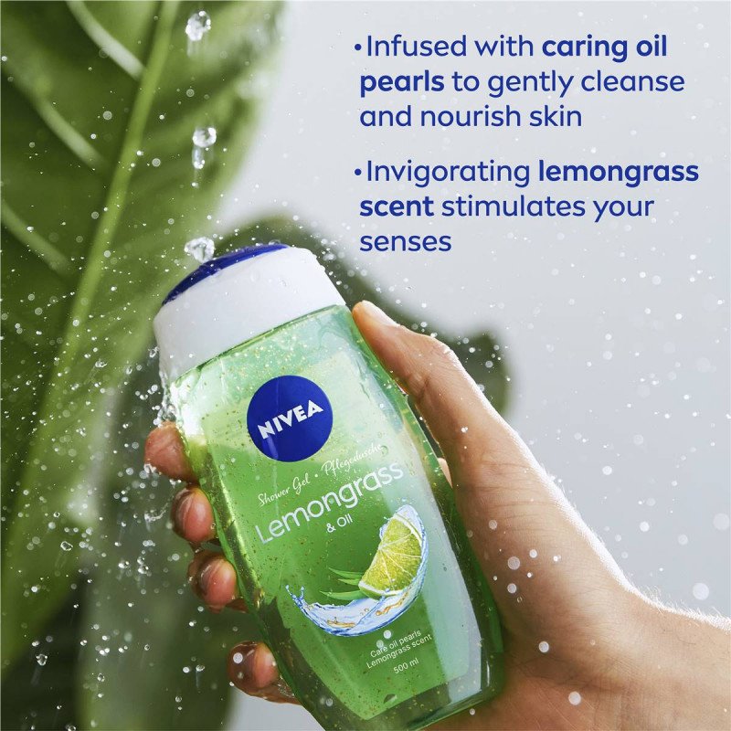 Nivea Lemongrass & Oil Shower Gel & Body Wash 500mL