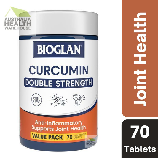 [Expiry: 07/2027] Bioglan Curcumin Double Strength 1200mg 70 Tablets