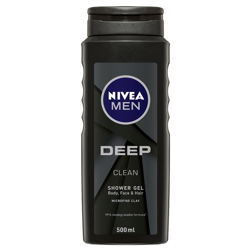 [Expiry: 02/2025] Nivea Men Deep Clean Shower Gel 500mL