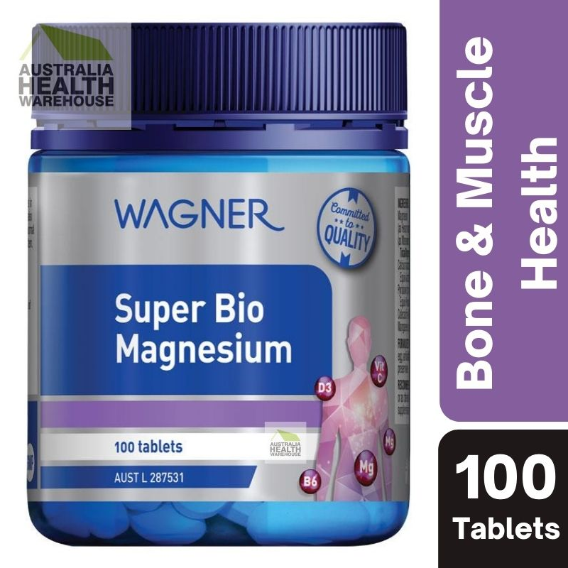 [Expiry: 06/2026] Wagner Super Bio Magnesium 100 Tablets