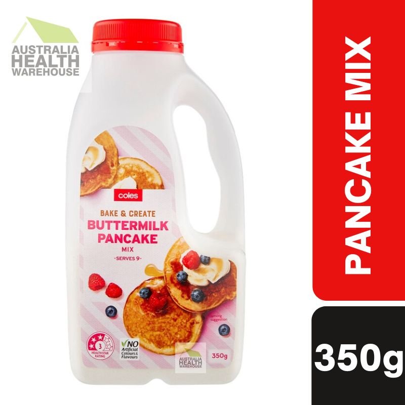 [Expiry: 10/10/24] Coles Buttermilk Pancake Shake Mix 350g