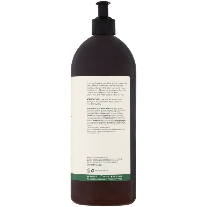 Sukin Signature Botanical Body Wash Pump 1 Litre