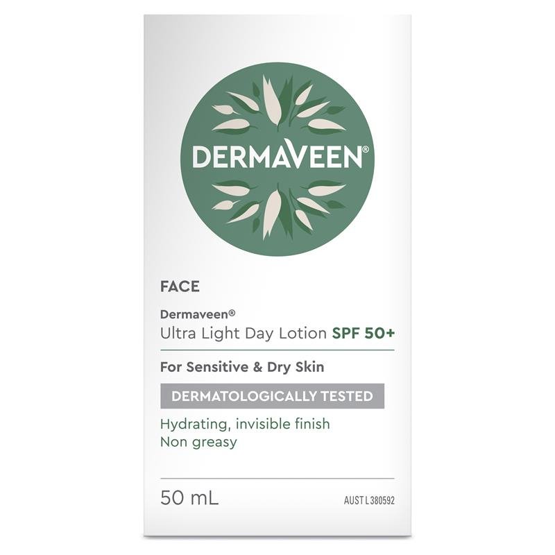 [CLEARANCE Expiry: 11/2024] Dermaveen Face Ultra Light Day Lotion SPF 50+ 50mL