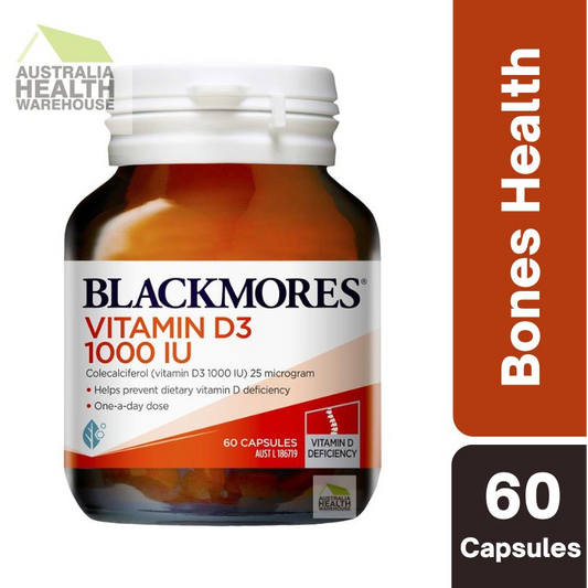 [Expiry: 08/2025] Blackmores Vitamin D3 1000IU 60 Tablets