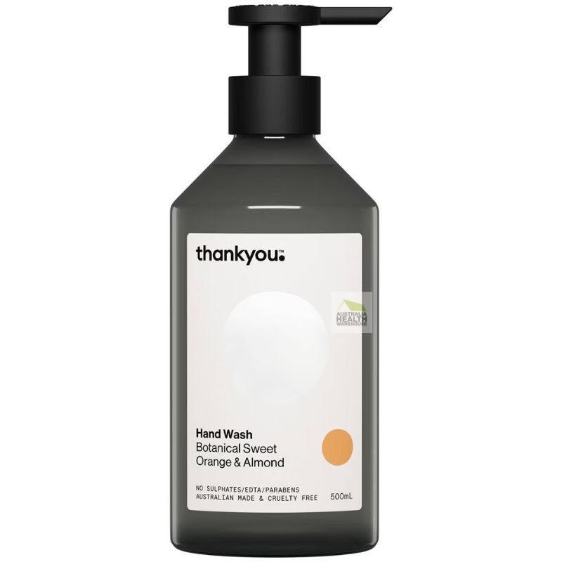 Thankyou Botanical Sweet Orange & Almond Hand Wash 500mL