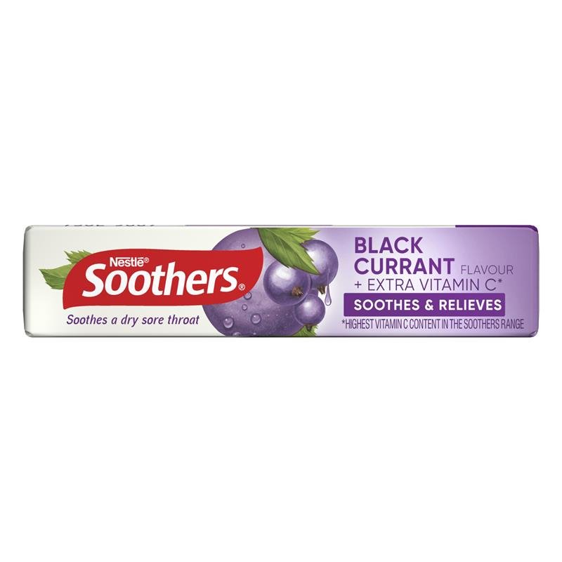 [Expiry: 03/2026] Soothers Blackcurrant 3x10 Lozenge Multipack