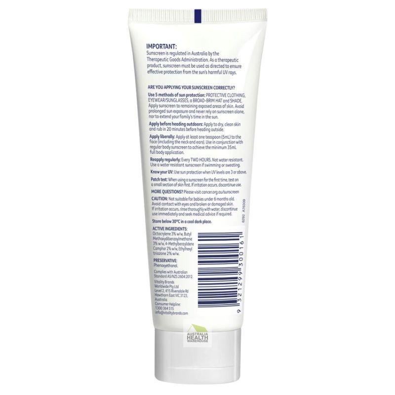 [Expiry: 11/2026] Cancer Council Face Day Wear Moisturiser Matte Light Tint SPF 50+ 75mL