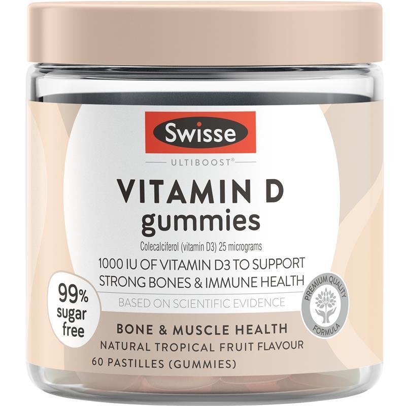 Swisse Ultiboost Vitamin D 60 Gummies January 2024