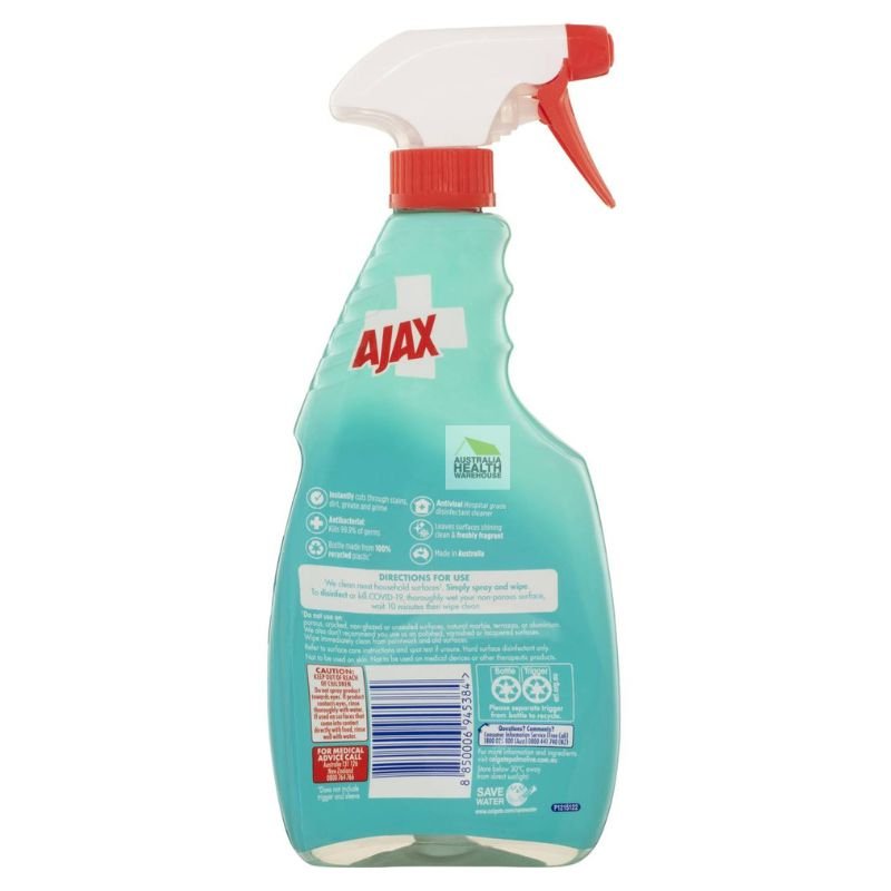 [Expiry: 05/2025] Ajax Hospital Grade Disinfectant Multipurpose Spring Botanicals Cleaner 500mL