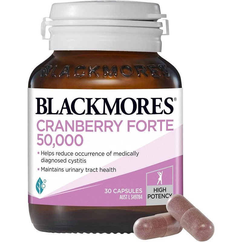 Blackmores Cranberry Forte 50000mg 30 Capsules September 2024