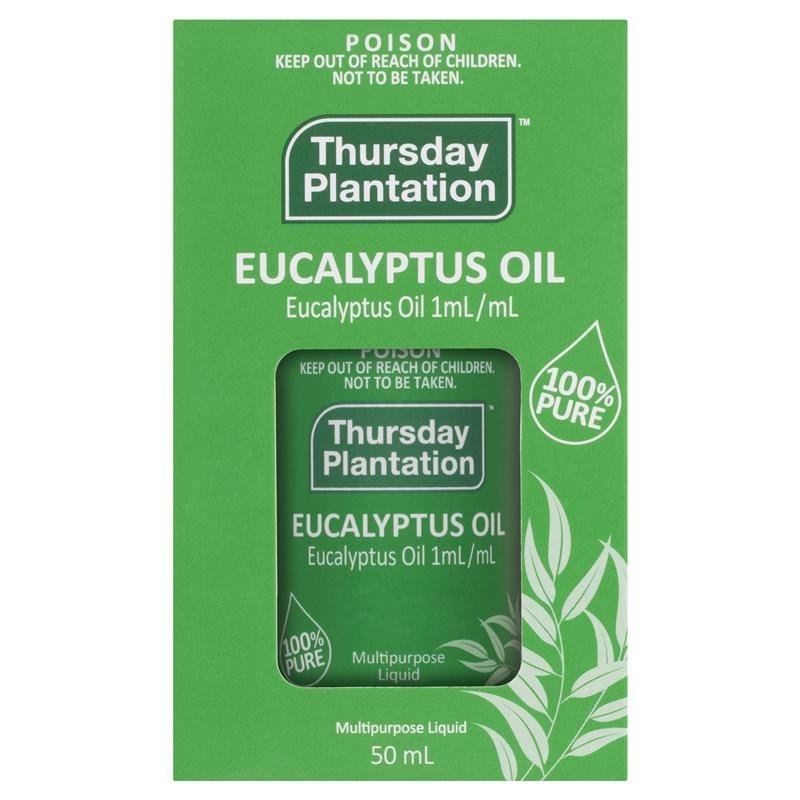 [Expiry: 06/2026] Thursday Plantation 100% Pure Eucalyptus Oil 50mL