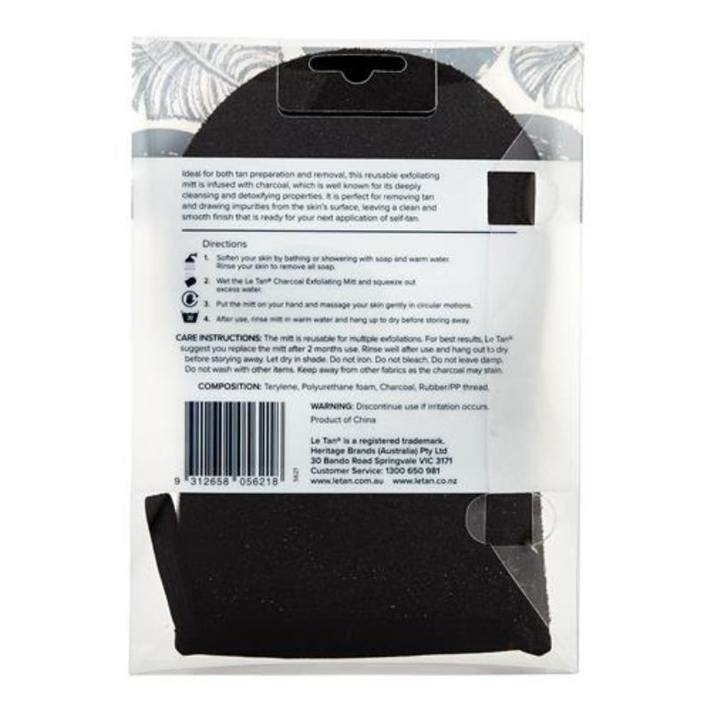 Le Tan Charcoal Exfoliating Mitt