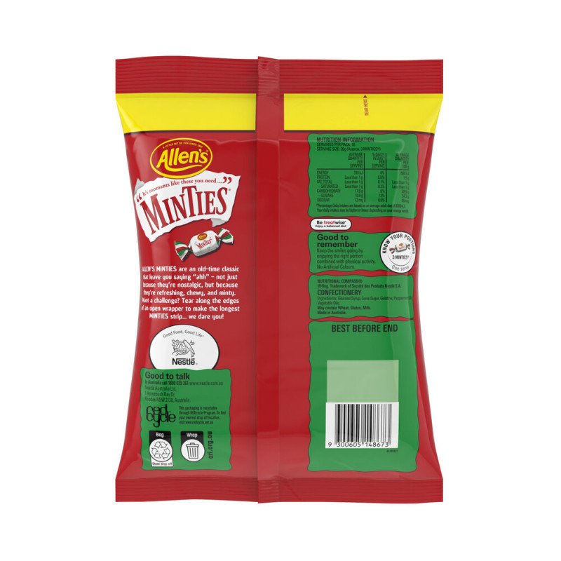 [Expiry: 12/2024] Allen's Minties 375g