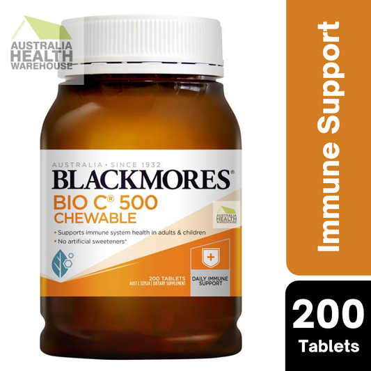 [Expiry: 05/2025] Blackmores Bio C 500mg 200 Chewable Tablets Vitamin C