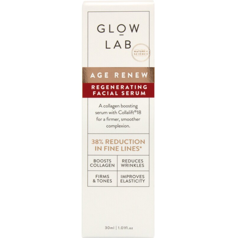 Glow Lab Age Renew Regenerating Facial Serum 30mL February 2023