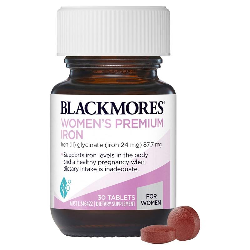 [Expiry: 05/2025] Blackmores Women’s Premium Iron 30 Tablets