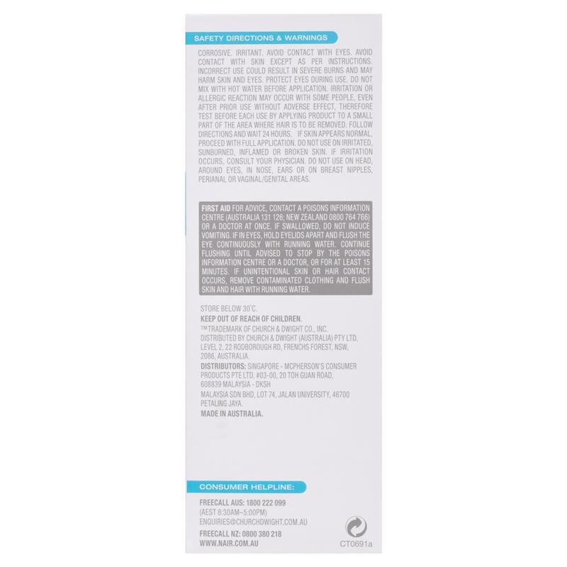 Nair Sensitive Hair Removal Cream Face & Body 150g February 2026