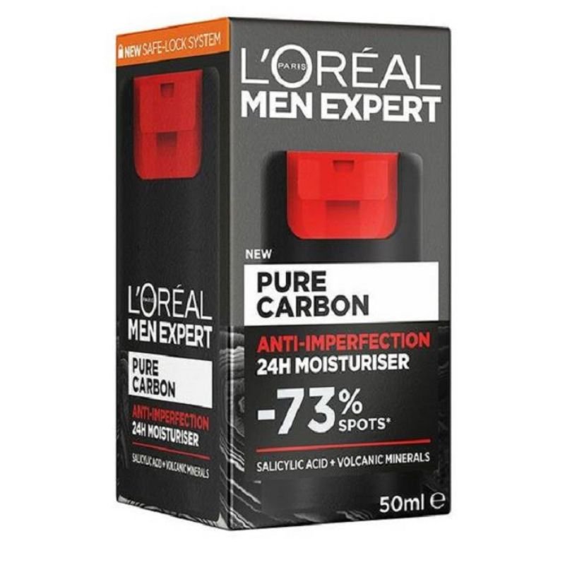 L'Oreal Men Expert Pure Carbon 24 Hour Moisturiser 50mL