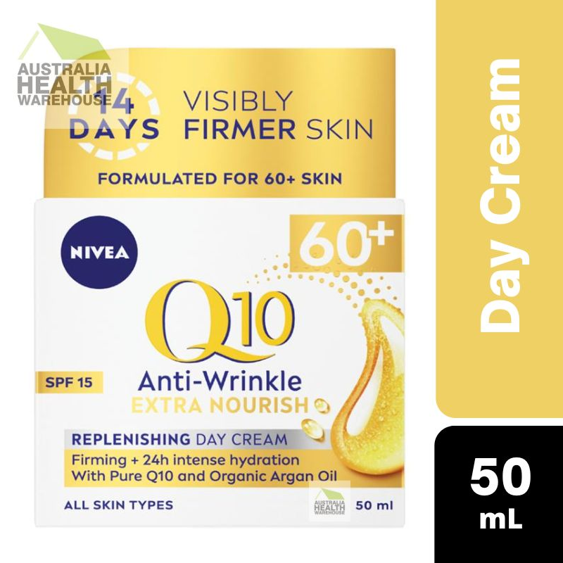 Nivea Q10 Anti-Wrinkle Day Cream for Mature Skin 60+ 50mL