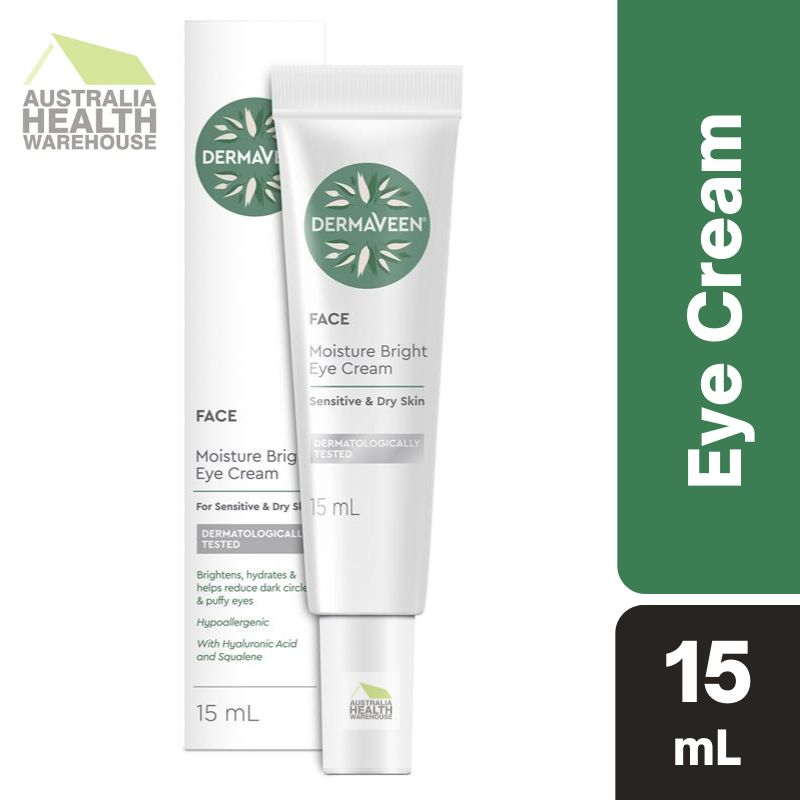 [CLEARANCE EXPIRY: 04/2024] DermaVeen Face Moisture Bright Eye Cream 15mL