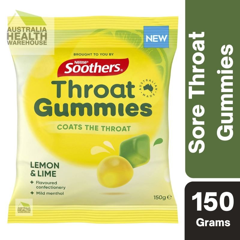 Soothers Lemon & Lime Throat Gummies 150g