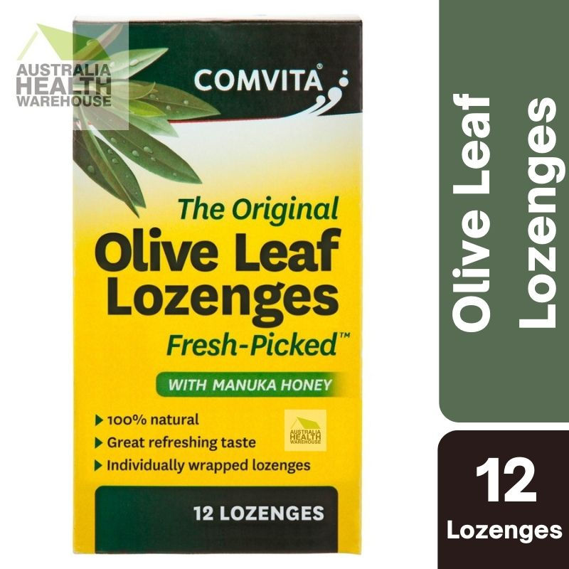 [Expiry: 05/2026] Comvita Olive Leaf Extract with Manuka Honey 12 Lozenges