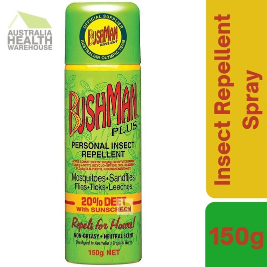 Bushman Plus 20% Deet Insect Repellent Aerosol 150g