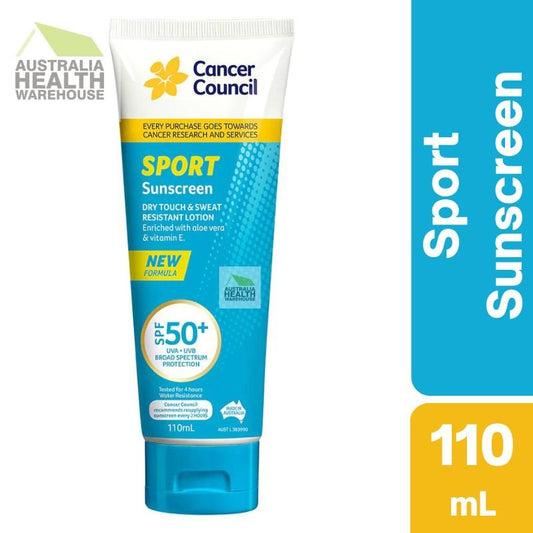 [Expiry: 06/2026] Cancer Council Sport Sunscreen SPF 50+ Tube 110mL